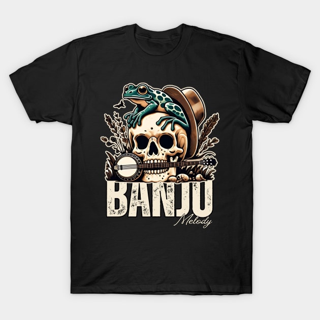 Banjo skull head lover T-Shirt by LionKingShirts